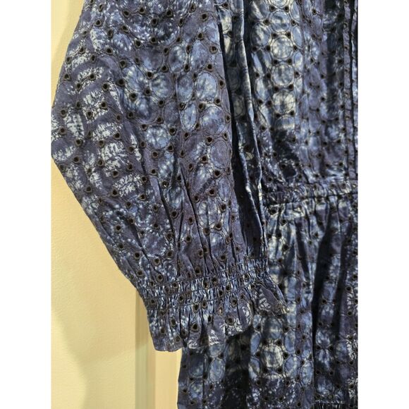 Lauren Ralph Lauren Eyelet Puff Sleeve Tiered Patchwork Dress Sz 8 NWT MSRP $185 - Picture 10 of 16